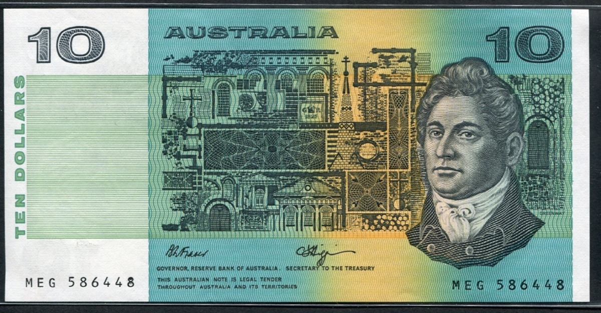 호주 1990년 10달러 미사용