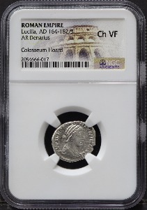 로마 164~182년 황제 루키우스 베루스의 황후 루킬라 (Lucilla) 데나리온 (Denarius) 은화 NGC VF 인증