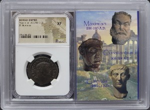 로마 286~310년 황제 막시미아누스 (Maximian) 은화 NGC XF 인증